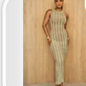 Jluxlabel Moss Take It Away Crochet Maxi Dress